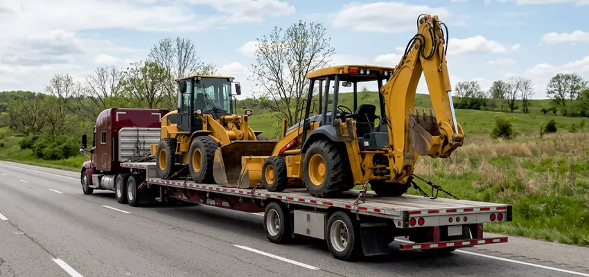 Loader and Backhoe Tractors Transport Maui